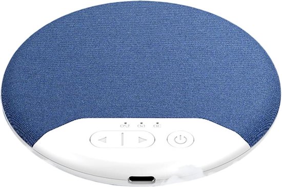 Slaapkussen Luidspreker - Platte geluidsbox - Rustige nachtrust - Huidvriendelijke stof - 25 cm dik - Blauw