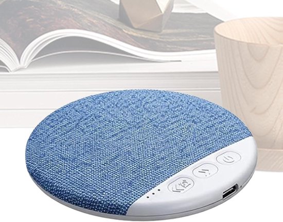 Slaapluidspreker - Kussen speaker witte ruis - Rustig slapen - Ingebouwd geluid - 9.6 x 1.1 cm - Grijs