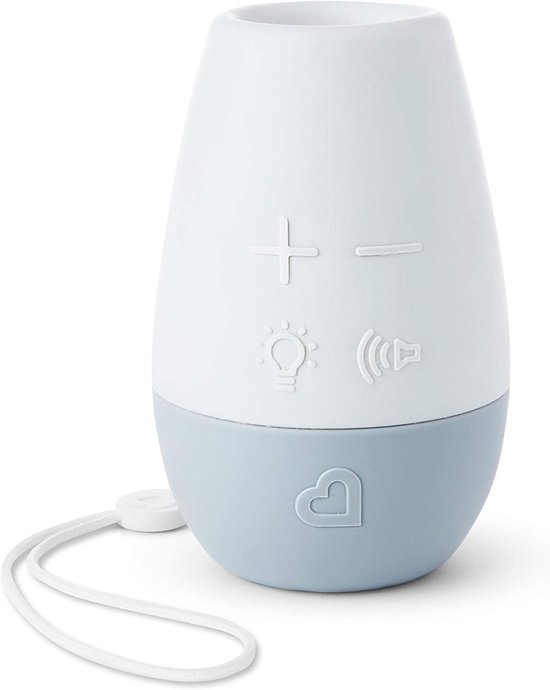 Slaapmachine Baby - Geluidenmachine Rustgevend - Baby Slaap Helpen - Drie Kalmerende Geluiden - 30 Min Timer - Grijs