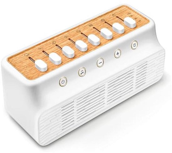 Slaapmachine met Natuurgeluiden en Bluetooth | Draagbare Slaaphulp met Timer en USB-C | Ideaal voor Thuis, Kantoor en Yoga van Merkloos