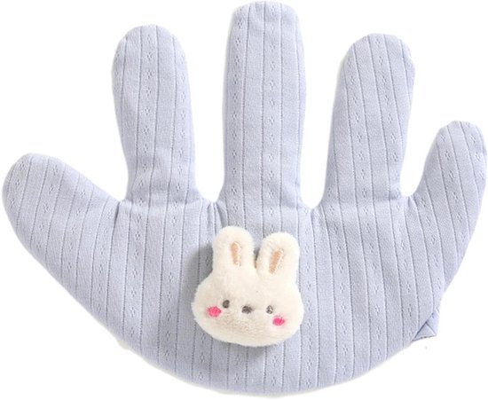 Slaapritme Voor Kinderen - Kalmerend Speelgoed Slaap - Rustige Bedtijd Routine - Handvormige Ondersteuning - 25x23 cm - Blauw