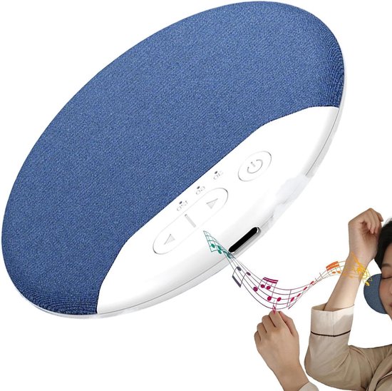 Slaapspeaker Onder Kussen - Geluidsondersteuning Nachtrust - Sneller Inslapen - Platte Geluidsmachine - 25 x 125 x 25 mm - Blauw
