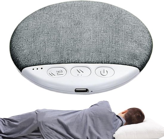 Slaapspeaker onder Kussen - Nachtkastje Luidspreker - Rustig Slapen - Botgeleidingstechnologie - 23 x 116 x 23 cm - Grijs