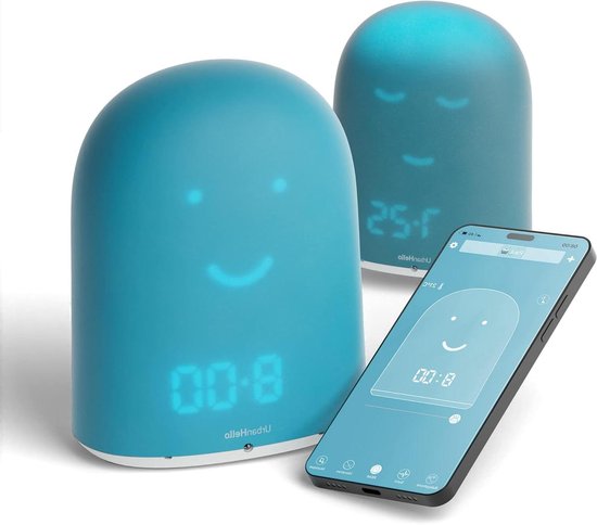 Slaaptrainer Kind - Wekker Babyfoon - Kind Leren Slapen - Audio Babyfoon WLAN - N.v.t. - Blauw