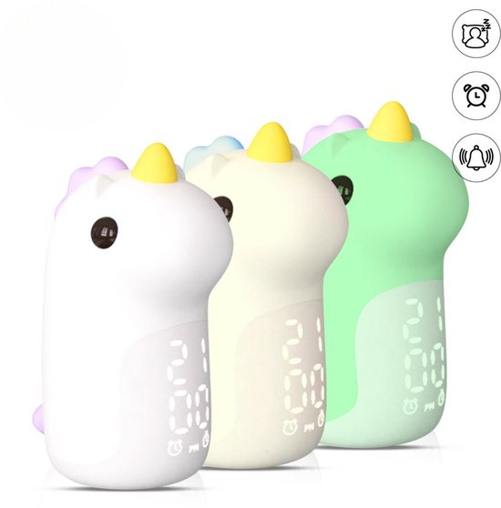 Slaaptrainer Kinderen – Kinderwekker – Slaapwekker – Nachtlampje – Kinderwekker Digitaal – Kinderwekker Meisje – Kinderwekker Jongen - Eenhoorn - Wit van Merkloos