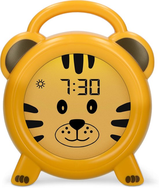 Slaaptrainer Kinderen - Wekker Nachtlamp - Kind Leren Slapen - Tijdsbewustzijn Ontwikkelen - 77 cm - Oranje