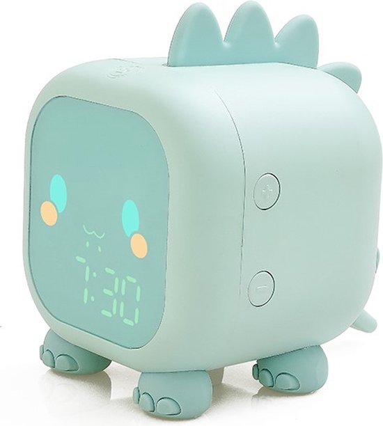 Slaaptrainer - Kinderwekker - Slaapwekker - Nachtlamp Kinderen - Slaaptrainer Dino - Oplaadbaar - Dino Nachtlampje - Slaaphulp - Groen - Omni Kids van Omni Kids
