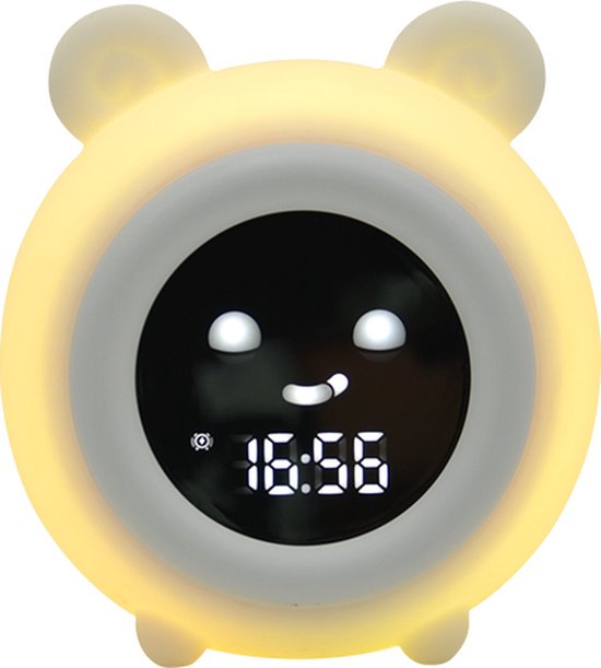 Slaaptrainer - Kinderwekker - Slaapwekker - Nachtlamp kinderen - Witte ruis - White noise - Biggetje - Oplaadbaar - Slaaphulp van Merkloos