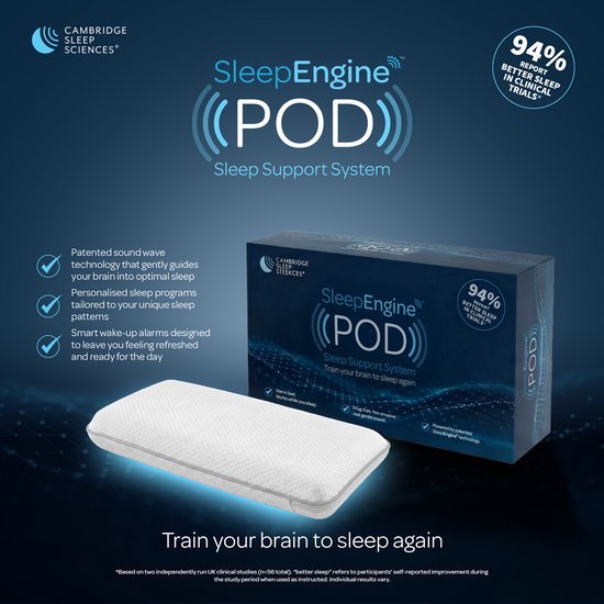 SleepEngine POD – Slaap hulpmiddel – Beter slapen – Diepere slaap – Zonder wearable van Merkloos