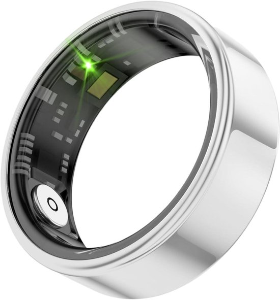 Slimme Gezondheidsring - Slaaptracker Monitor - Gezondheid Bijhouden - Waterdicht Design - 7 Dagen Batterij - Zilver