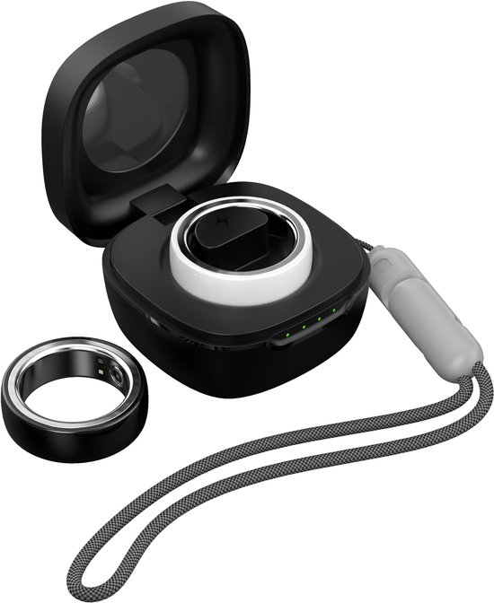 Slimme Ring 18mm – Activiteitstracker met Hartslagmeter, Slaapmonitor, Bloeddruk- & Zuurstofmeting – Gezondheidstracker voor Vinger – Geschikt voor Android & iOS van Merkloos