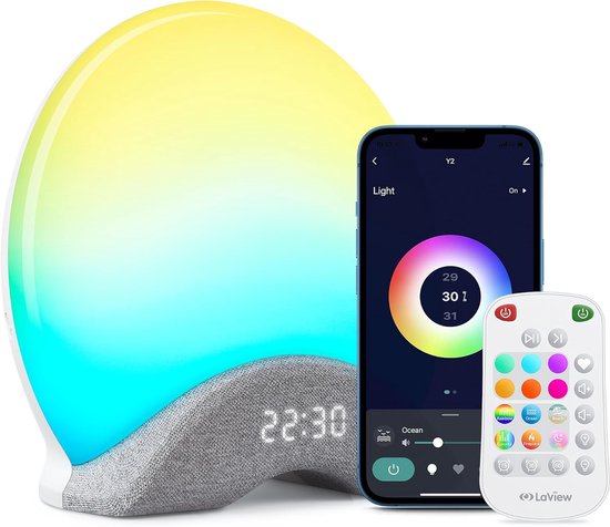 Slimme Slaapgeluiden Machine met Wit Ruis en Wake-up Light
