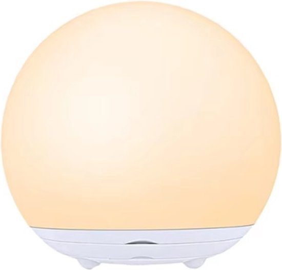 Small size Oplaadbaar Nachtlampje Voor Kinderen - Warm Wit - Nachtlampje Baby - Dimbaar en Draadloos - Timer- en geheugenfunctie - USB Oplaadbaar Nachtlampje Volwassenen wit van Merkloos