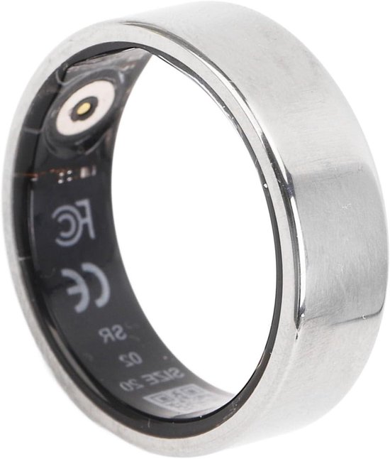 Smart Gezondheidsmonitor - Fitness Tracker - Sport en Slaap - Met Oplaadcase - 3-5 Dagen Batterij - Zilver