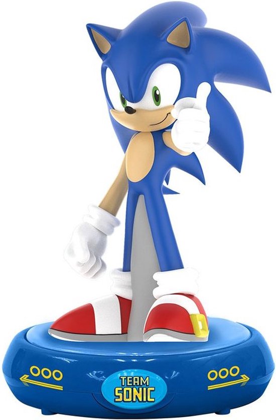 Sonic The Hedgehog 3D Nachtlamp - Bureaulamp - Kamerlamp - Blauw - 25 CM