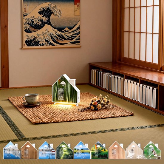 Soundmachine met Bewegingssensor, Nachtlampje en 8 Natuurgeluiden van Merkloos