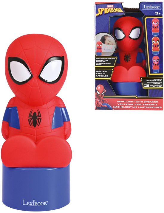 Spiderman nachtlampje bluetooth speaker van Merkloos
