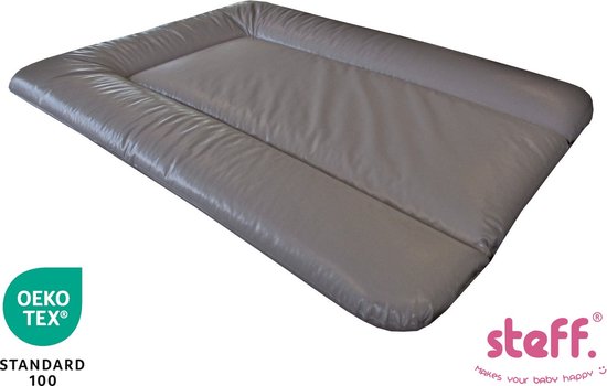steff - aankleedkussen - 70x50 cm - bruin taupe - met kwaliteitslabel OEKO-TEX standard 100