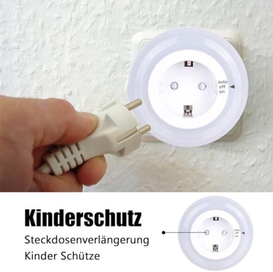Stekker Nachtlampje met Dimfunctie en Kinderveiligheid van Merkloos