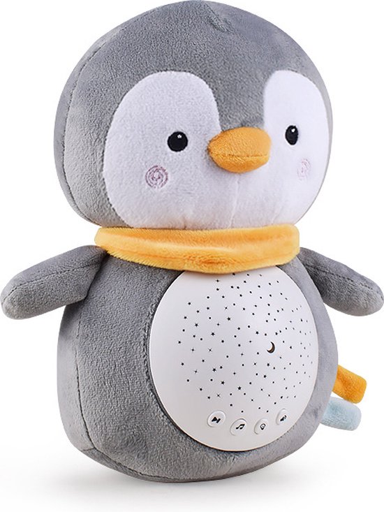 Sterren Projector met Muziek - White Noise Knuffel - Sterrenhemel- Baby projector - White Noise Machine – Slaaptrainer met Nachtlampje – Witte Ruis – Natuurgeluiden en Muziek - Kraamcadeau - Babyshower cadeau - Baby Cadeau- Geboorte Cadeau van Merkloos