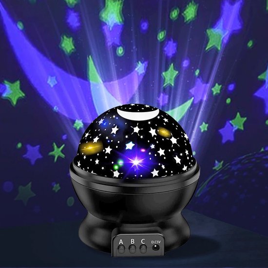 Sterren projector voor baby's - Galaxy projector - roze - USB En Batterijen van Merkloos