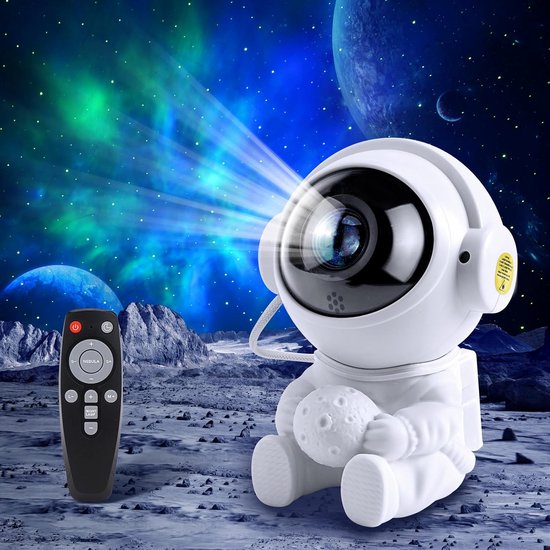 Sterrenhemel Projector Astronaut met Nevel en Sterren, Timer en Afstandsbediening