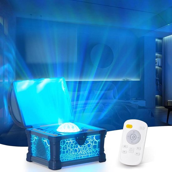 Sterrenhemel Projector - Nachtlamp Projector - Slaapkamer Decoratie - Magische Kist Design - 12 x 117 x 12 cm - Blauw