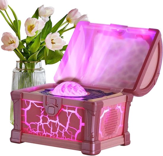 Sterrenhemel Projector - Nachtlamp Projector - Slaapkamer Decoratie - Magische Kist Design - 12 x 11.7 x 12 cm - Roze