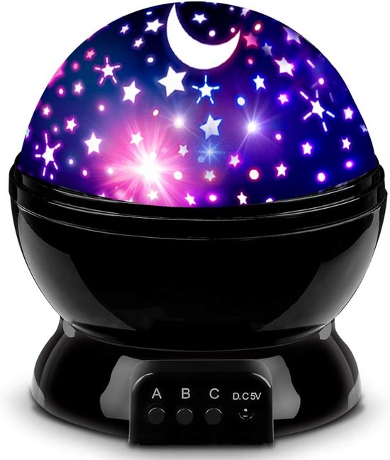 Sterrenhemel Projector Nachtlampje voor Kinderkamer - Rustgevend Slaaplicht Kado van Merkloos