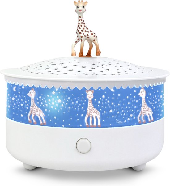 Sterrenprojector Sophie de Giraf met Muziek en Huilsensor – Betoverende Sterrenhemel voor je Kleintje, Automatische Uitschakeling en USB-kabel Inbegrepen van Vulli