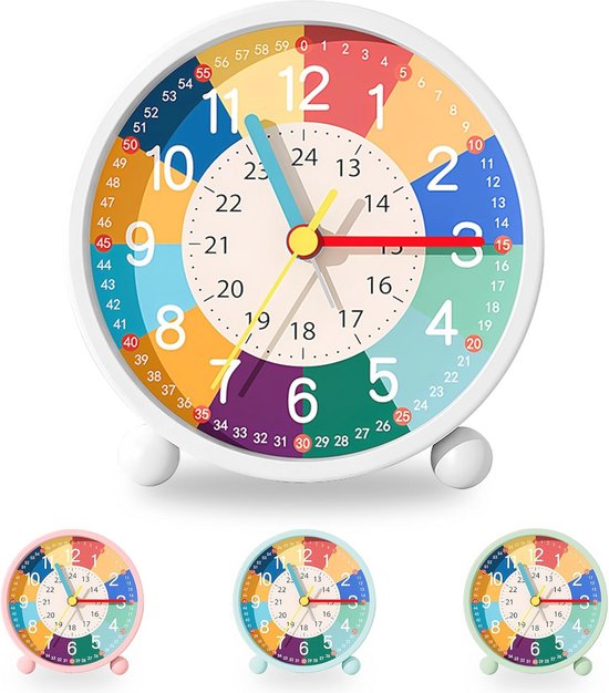 Stil Kinderwekker met Nachtlampje en Zachte Wekgeluiden voor Meisjes
