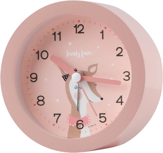 Stille Kinderwekker met Nachtlampje en Grote Cijfers van Merkloos