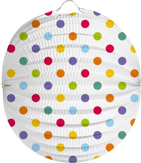 Stippen Lampion 22cm van Folat Party Products