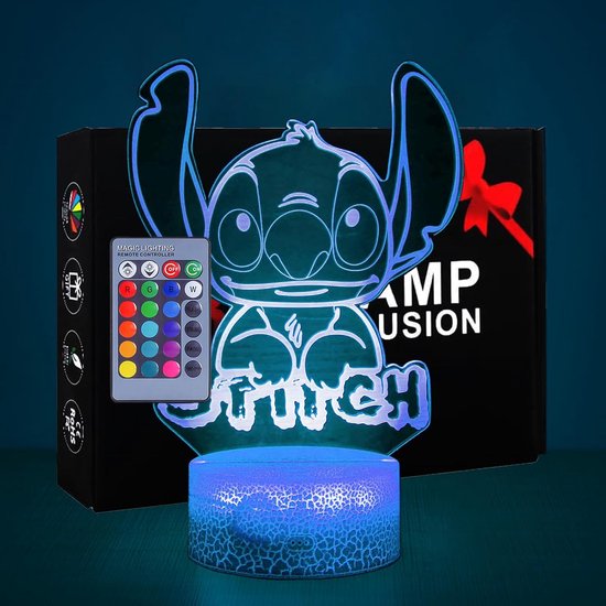 Stitch Kinder nachtlampje | Nachtlamp Stitch | Tafellamp Stitch | Stitch Cadeau | Zuinige Nachtlamp van Stitch