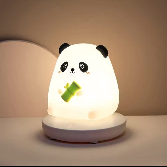 Stone Art - LED Panda Nachtlamp - Dimbaar & Oplaadbaar - Siliconen Kinderlamp - Draadloos - Cadeau voor Kinderen van Merkloos