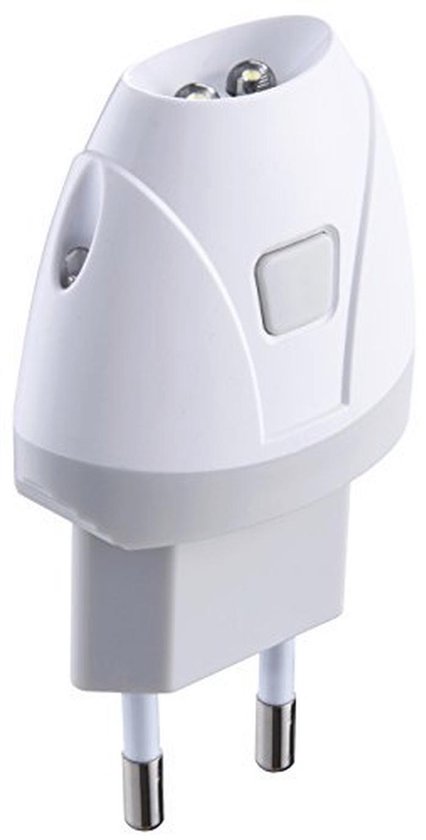 Stopcontactlampje met Zaklampfunctie voor Kinderkamer en Gang - Oplaadbare LED Noodlamp van Merkloos
