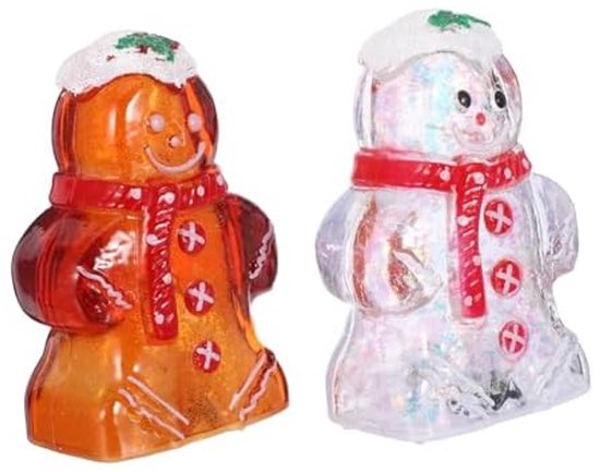 stuks LED-kerstkruidenfiguren voor binnen, tafeldecoratie, zachte nachtlampjes, creëer een feestelijke sfeer, verzacht de slaap, kerstfiguren