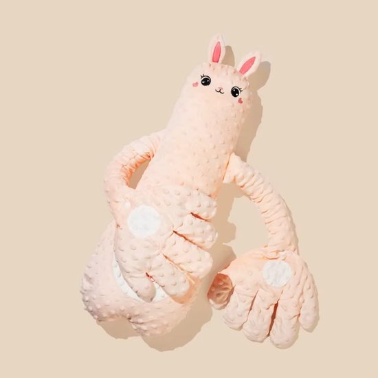 SUMOH® Baby Slaapknuffel Konijn – Kalmerende Knuffel met Klopfunctie – Verzwaarde Handjes – Rustgevende Babyslaap Hulp van SUMOH