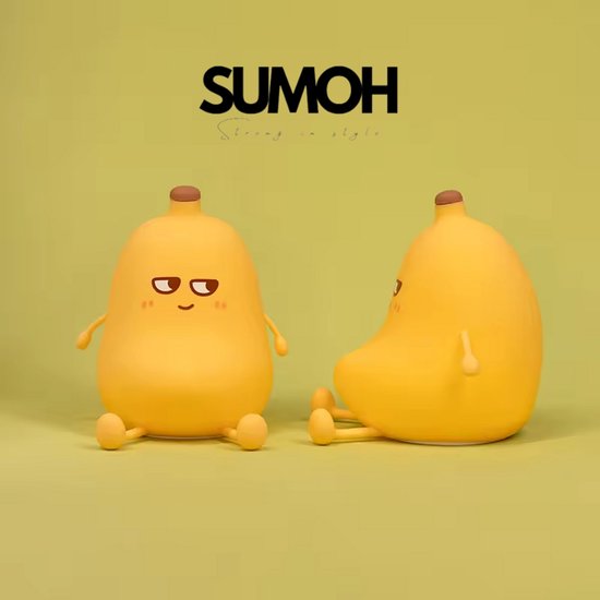 SUMOH® Banaan Nachtlampje – Siliconen Dimbaar Nachtlampje met Timer & Aanraakbediening – Gloeiende Kinderlamp voor Babykamer – Oplaadbare LED Slaaplamp – Schattige Nachtlamp Banaan voor Baby’s & Kinderen van SUMOH