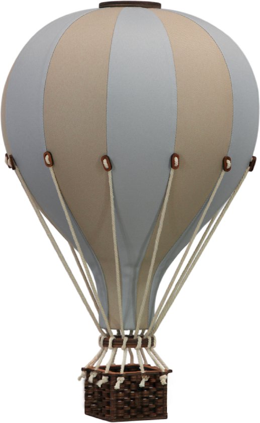 Super Balloon Decoratieve Luchtballon - Kinderkamer Decoratie - Luchtballon Mobiel babykamer - beige/light-blue Small