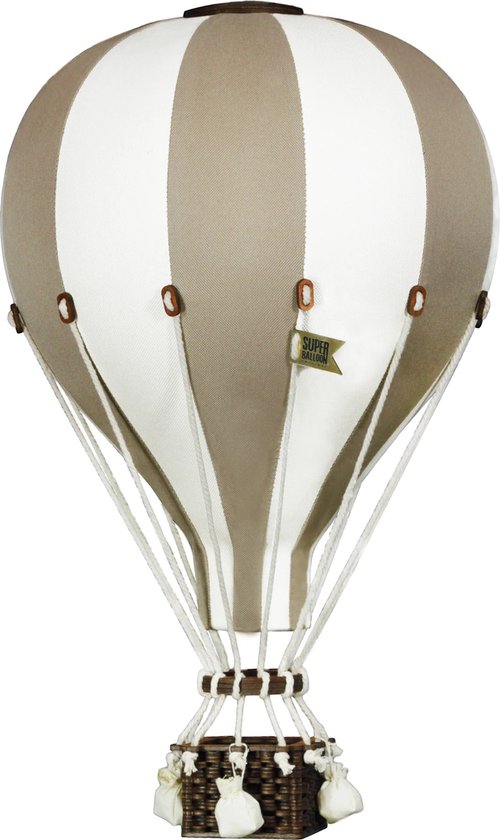 Super Balloon Luchtballon - beige en ecru (Groot)