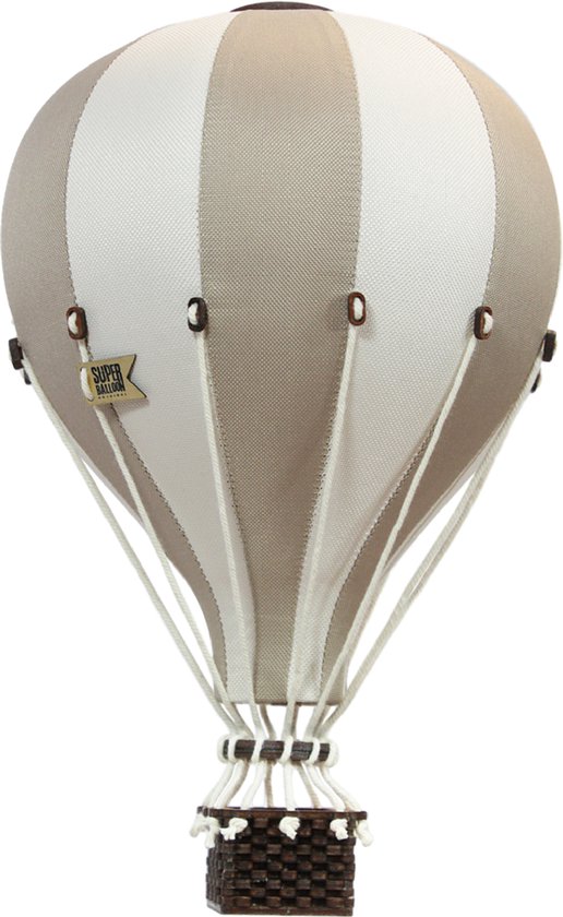 Super Balloon Luchtballon - beige en ecru (Klein)