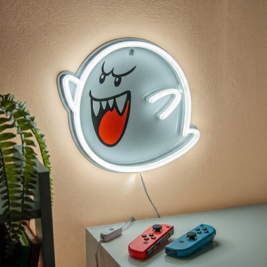 Super Mario Boo neon muurlamp van Paladone