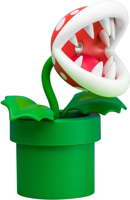 Super Mario Mini Piranha Plant Posable Lamp – Officieel Gelicentieerde Nintendo Bureaulamp, Gamerkamer Decor & Nachtlampje voor Jongens en Meisjes- Paladone van Paladone