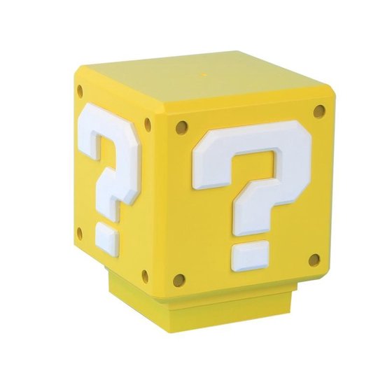 Super Mario Mini Question Block Light – Officieel Gelicentieerde Super Mario Bros. Merchandise, Slaapkamer‑ of Gamekamerdecoratie, Retro Gamer Cadeau, Werkt op Batterijen – Paladone van Paladone