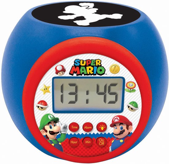 Super Mario Projectiewekker met Timer & 3 Kleuren