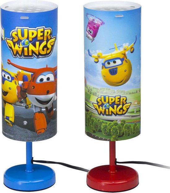 Super Wings - Nachtlampje kinderen - Blauw - 29cm van Super Wings