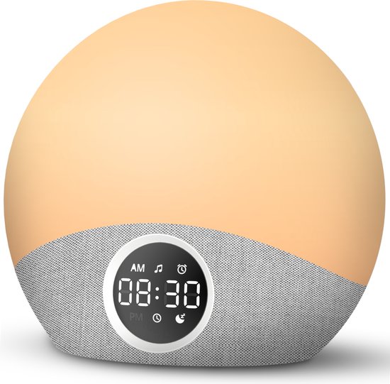 Swiftvein Solara Wake up Light - Lichtwekker - Digitale wekker met 30 geluiden van Swiftvein