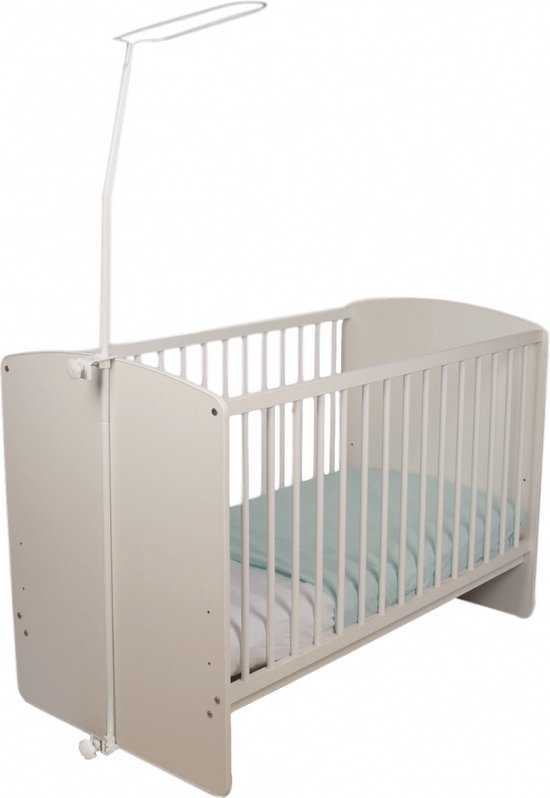 Tega Baby Wit Piekstok & Sluierstandaard met Klembevestiging
