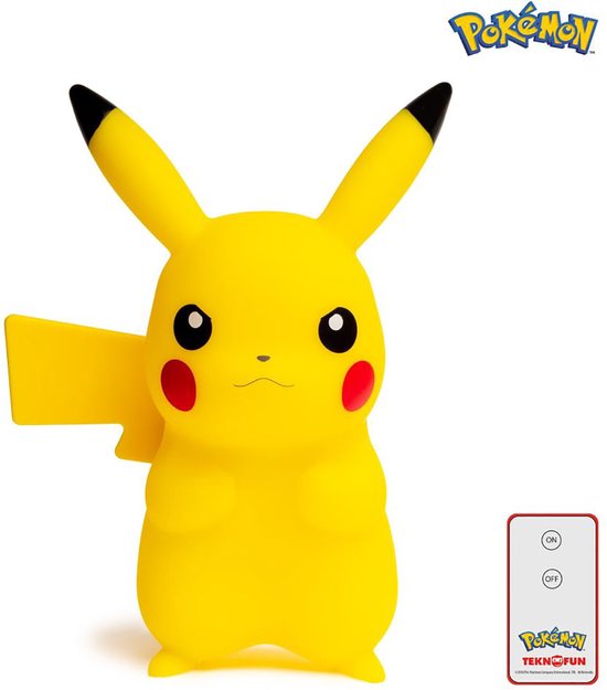 Teknofun Pokémon - Stoere Pikachu Led-lamp - 25 cm van Merkloos